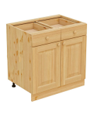 Тумба  60 кухня Кантри  2 двери -  2 ящика в лаке